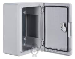 Корпус з ABS-пластику e.plbox.pro.p.28.21.13 з непрозорими дверцятами 280х210х130мм ІР65