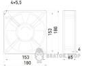 Вентилятор e.climat.fan.pro.180, 180х180х65мм 45Вт АС230В  s0103007 у Києві