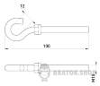 Анкерный крюк e.anchor.hook.pro.M10.12.100, М10, 12х100мм p037010 в Киеве