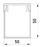 Короб пластиковий перфорований e.trunking.perf.stand.50.50, 50х50мм, 2м у Сумах