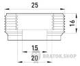 Перехідник металевий e.industrial.pipe.thread.bts.3/4".1/2", різьбовий, з 3/4" на 1/2" i0410001 у Києві