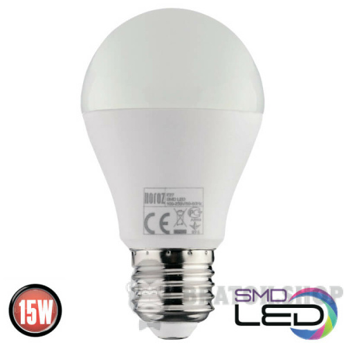 Світлодіодна лампа LED E27 A60 15W 3000K Horoz Electric PREMIER (001-006-0015-023)