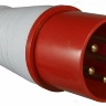 Вилка силова переносна ВП 32A/5 400V 3P+N+PE (025) АСКО-Укрем A0080010006 червоний