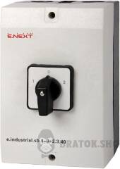 Пакетный переключатель в корпусе e.industrial.sb.1-0-2.3.40, 3р, 40А (1-0-2)