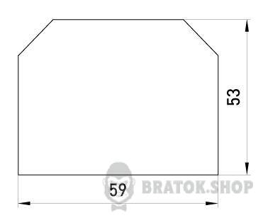 Роздільник для набірних клемних колодок e.tc.sep.pro.35 p051004