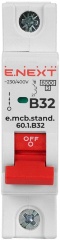 Модульний автоматичний вимикач e.mcb.stand.60.1.B40, 1р, 40А, B, 6кА