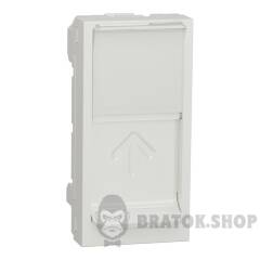 RJ45 накладка 1 модуль білий
