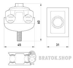 Изолированный зажим eiclamp.pro.fhc.b для распределительных устройств, тип B