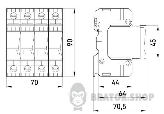 ПЗІП e.PO I 4 e 280V/7kA клас I+II+III, 4 полюси 81.210/05 у Києві
