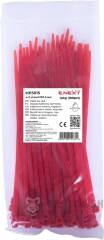Кабельна стяжка e.ct.stand.200.3.red (100шт), червона