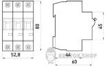 Модульный автоматический выключатель e.industrial.mcb.100.3.D.10, 3р, 10А, D, 10кА i0200002 в Киеве