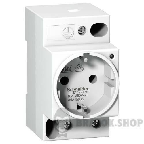 Розетка DIN iPC, 2P+E, 16A-250В змінного струму, VDE 0620, німецький стандарт, індикатор напруги A9A15035