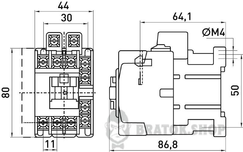 Контактор e.industrial.ukc.25.230, 25А, 230В, 1no+1nc i.0090061 у Києві