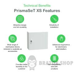 Розподільчий щит навісний, 1 ряд, 13 модулів, білі двері, PrismaSeT XS