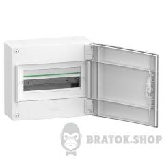 Розподільчий щит навісний, 1 ряд, 13 модулів, білі двері, PrismaSeT XS