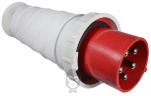 Вилка силовая переносная ВП 63A/5 400V 3P+N+PE (035) АСКО-Укрем A0080010009 красный
