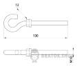 Анкерный крюк e.anchor.hook.pro.M10.12.130, М10, 12х130мм p037011 в Киеве