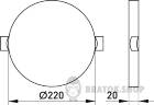 Светильник светодиодный встроенный e.LED.stand.MP.Round.R.36.4500 круг 36Вт 4500К 3240Лм l0861004 в Киеве