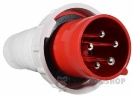 Вилка силовая переносная ВП 125A/5 400V 3P+N+PE (045) АСКО-Укрем A0080010011 красный