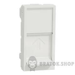 Центральна плата RJ45Keystone/Systimax 1 модуль білий