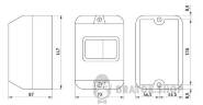Корпус пластиковий e.mp.pro.box IP54 з кнопкою "Стоп" p004036 у Києві