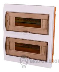 Корпус пластиковий 24-модульний e.plbox.stand.w.24k, вбудований
