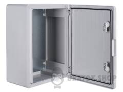 Корпус з ABS-пластику e.plbox.pro.p.50.40.18 з непрозорими дверцятами 500x400x180мм ІР65