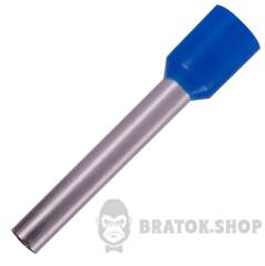 Ізольований наконечник втулковий e.terminal.stand.e2518.blue 2,5 кв.мм, синій, 100шт