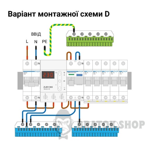 Реле напряжения ZUBR D63