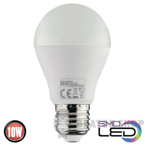 Світлодіодна лампа LED E27 A60 10W 3000K Horoz Electric PREMIER (001-006-0010-023)