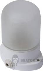 Світильник e.light.sauna.1.60.27.white,  Е27,60Вт,IP54, корпус керамічний, термостійкий, білий