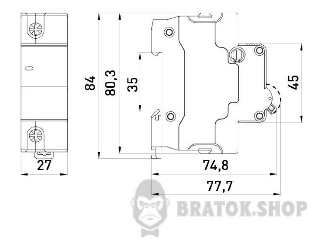 Модульный автоматический выключатель e.mcb.stand.100.1.C100, 1р, 100А, C, 10кА s002206 в Киеве