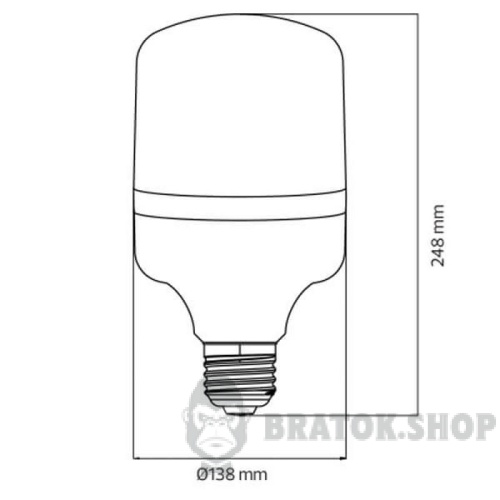 Светодиодная лампа E27 50W 4200K Horoz Electric TORCH-50 001-016-0050-033