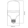 Светодиодная лампа E27 50W 4200K Horoz Electric TORCH-50 001-016-0050-033