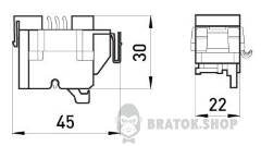 Додатковий сигнальний контакт e.industrial.ukm.100.B