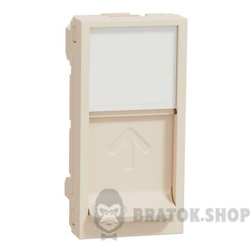 Центральна плата RJ45Keystone/Systimax, 1 модуль, бежева Unica New Studio NU946044 в Киеве
