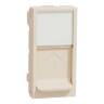 Центральна плата RJ45Keystone/Systimax, 1 модуль, бежева Unica New Studio NU946044 в Киеве