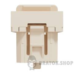 Центральна плата RJ45Keystone/Systimax, 1 модуль, бежева Unica New Studio