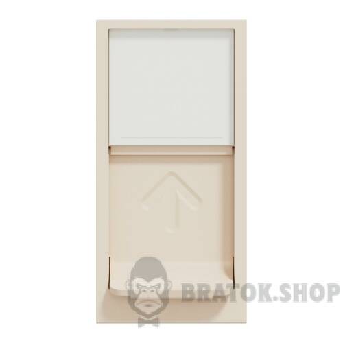 Центральна плата RJ45Keystone/Systimax, 1 модуль, бежева Unica New Studio NU946044 в Киеве