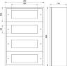 Корпус металлический e.mbox.industrial.n.60z IP41, навесной, на 60 модулей CPR803 в Киеве