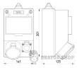 Монтажный набор 16А 3Р+Z 400V,16A 2P+Z 250V, клеммная колодка 5х4кв.мм 6163-130 в Киеве