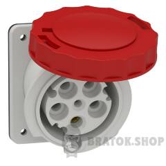 РОЗЕТКА ЩИТ.УГЛ. 63А 3P+N+E IP67 415В