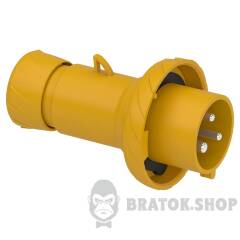 PratiKa wander plug - straight - 32 A - 2P + E - 100...130 V AC - IP67