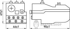 Теплове реле e.pro.ukh.1.2,5.1-2, діап. 1,6-2,5А, габ.реле 1, габ.конт.1-2 p058008 у Києві