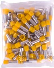 Ізольований наконечник втулковий e.terminal.stand.e16-18.yellow 16,0 кв.мм, жовтий, 100шт
