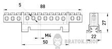 Шина нулевая e.bs.stand.1.12.green 12 отв., зеленый s025008 в Киеве