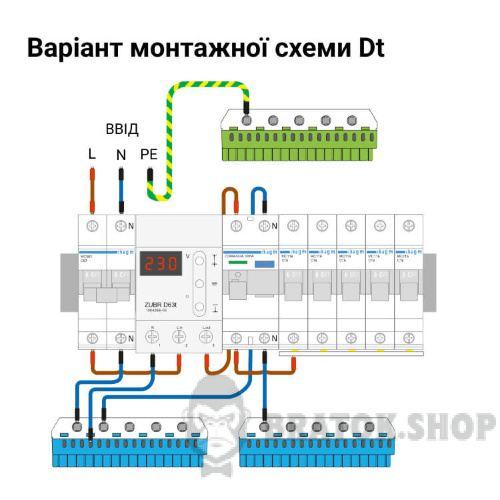 Реле напруги ZUBR D 40t