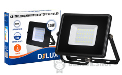 Прожектор светодиодный LED 30 Вт 6500K IP65 DELUX FMI 10