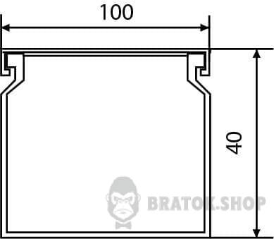 Кабель канал пластиковий 100x40/2000 АСКО-УКРЕМ A0070010010 у Сумах