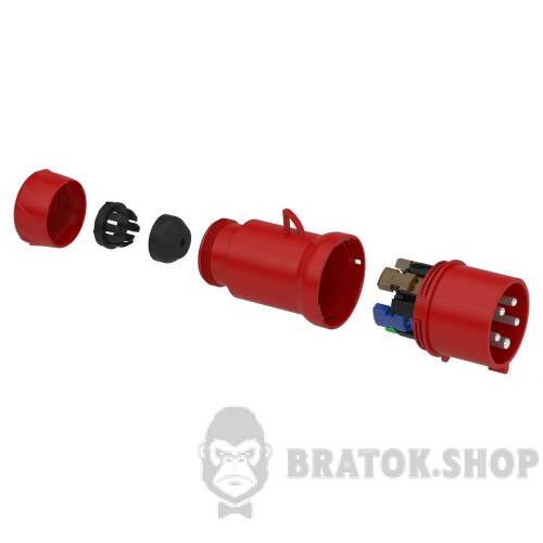 КАБ.ВИЛКА PRATIKA, КОНЕКТОР 32A IP44 PKX32M433